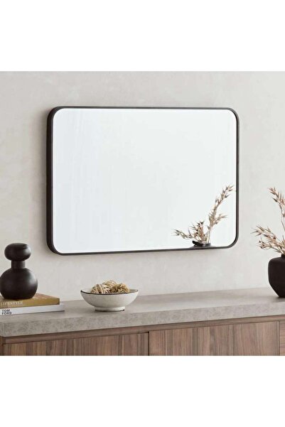 PAN HOME Stanley Metal Wall Mirror 60x90cm - Black