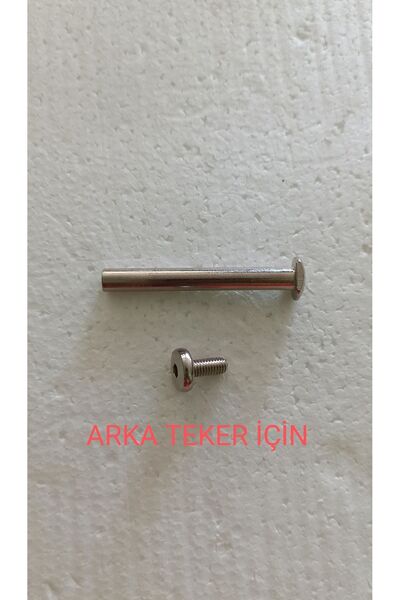 PİLSAN Marka Power Scooter Için Sadece Arka Teker Vidası Uzunluk 6.6 Cm/çap 8...