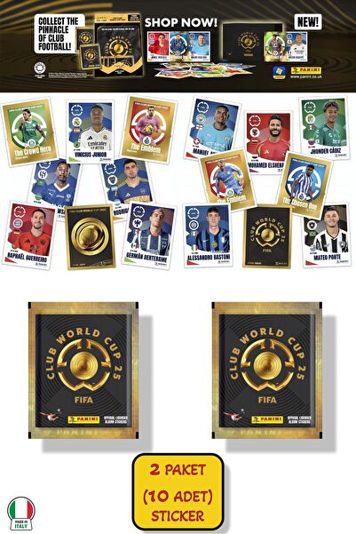 TOYFEST 2 PAKET (10 STICKER) Panini America Club World Cup 2025 Albüm Major F...