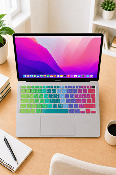 Mcstorey Arapça Klavye Macbook Air M1 Kılıf 13inç Touchıd'li A2337 A2179 (UK-...