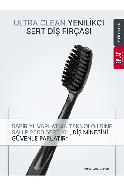 Splat Ultra Clean Kömür Mikro Partikül Kaplamalı Hard Diş Fırçası