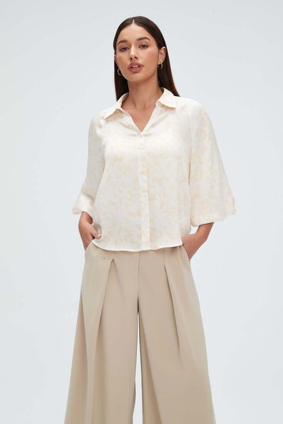 mica Women's Printed 3/4 Sleeve Shirt