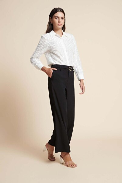 Yola Solid Wide-Leg Pants