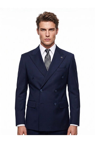 HERMOSE Signature |   Atlantic Navy Blue Double Breasted Suit