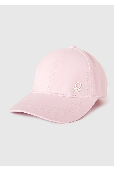 United Colors of Benetton Boy's dusty rose logo embroidered adjustable back c...