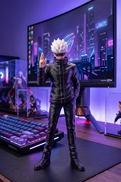 KLYNTO Jujutsu Kaisen Anime Figürleri 3D Baskı - Gojo Satoru Figür 20 cm - An...