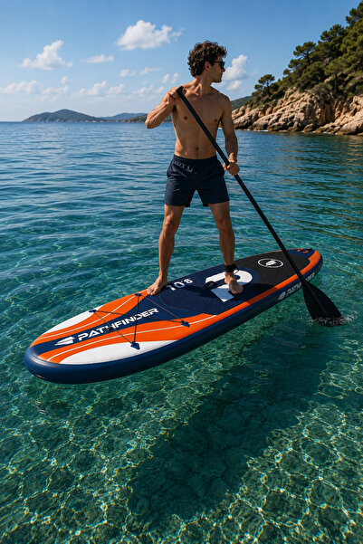hak-iş oyuncak 325x76x15 cm Şişme SUP Paddle Board Seti – Kürek, Pompa ve Taş...