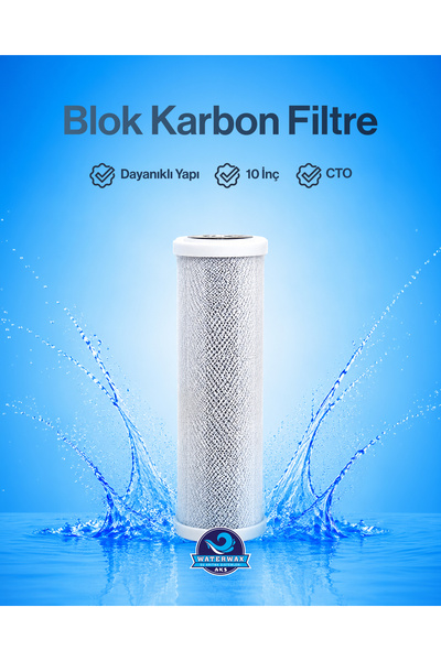 Blok Karbon Filtre – 10 İnç Spun Filtre Kartuş
