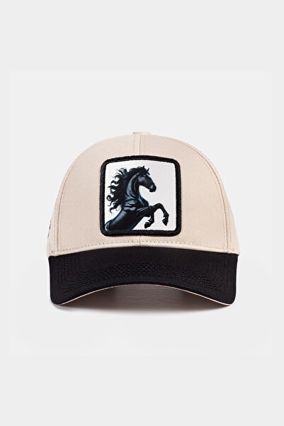 BlackBörk Six at Logo Black-Beige Baseball Cap