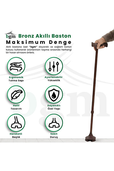 bgm Bronz Akıllı Baston- Asa