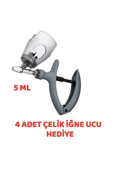 ENKAVET 5 ml cc Veteriner Otomatik Enjektör Şırınga Aşı Tabancası Şişe Adaptö...