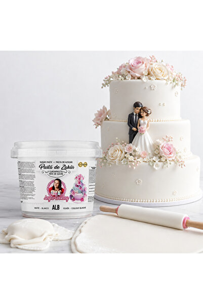 Anyta Cooking Pasta de Zahar - PREMIUM - ALBĂ - 1 kg - Pentru Acoperire -