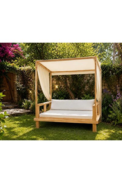 Pinklime Jr. &MaCherie Bohem Tarz Bahçe Balkon Havuz Koltuk Daybed Gölgelikli...