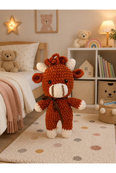 UrazTasarım Amigurumi Oyuncak,amigurumi Buzağı , Amigurumi Organik Oyuncak, u...