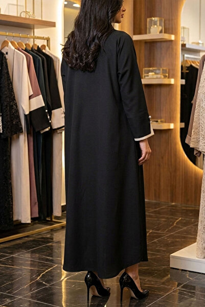Generic MAISUN Women's Dubai Abaya with Matching Sheila Hijab Scarf | Modest Islamic Dress | Lightweight All Season Wear | Casual, Office & Daily Wear