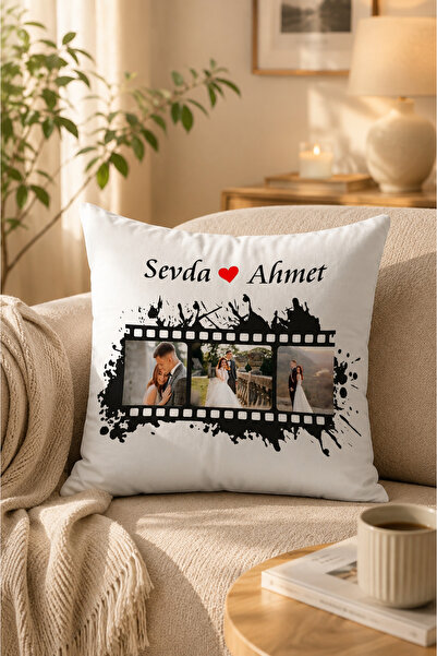 ÇELİKLER HEDİYE Kişiye Özel Fotoğraflı Yastık Sevgililer Günü Hediyesi Fotoğr...