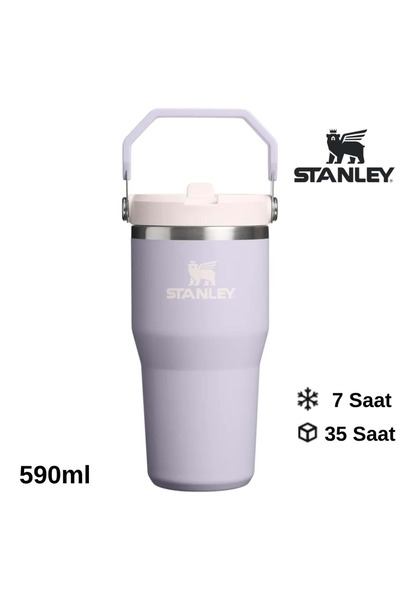 Stanley The IceFlow Flip Straw Pipetli Termos Bardak 0.59 LT Matara LAVANTA