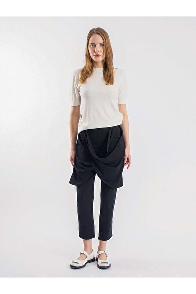 byözlemyazan Aller Detailed Woven Fabric Women's Trousers