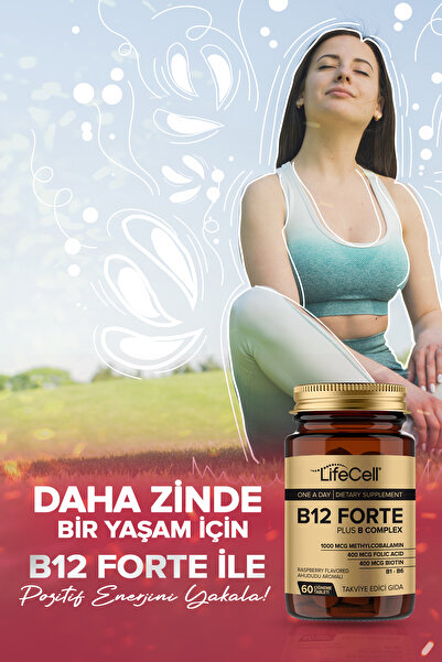 Lifecell Vitamin B12 1000 Mcg Metilkobalamin B Kompleks (60 ÇİĞNEME TABLETİ) B Complex