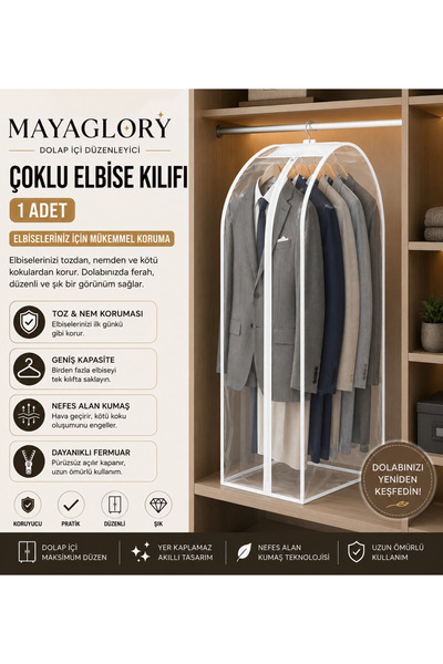 Mayaglory 1 ΤΕΜ. Πρακτική κρεμάστρα ρούχων πολλαπλών ρούχων, κρεμάστρα για βρ...