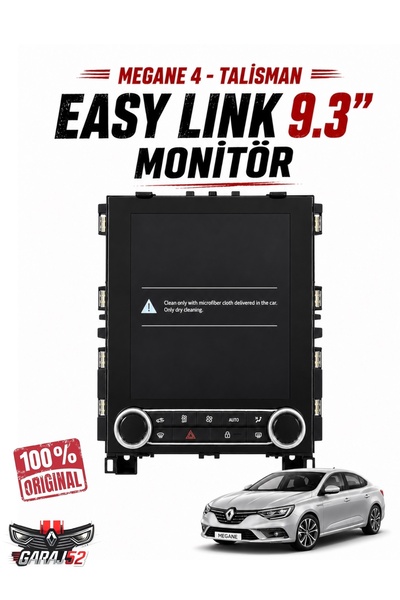 Renault Megane 4 Talisman Faz2 Orijinal EasyLink Multimedya 9 inç Monitör