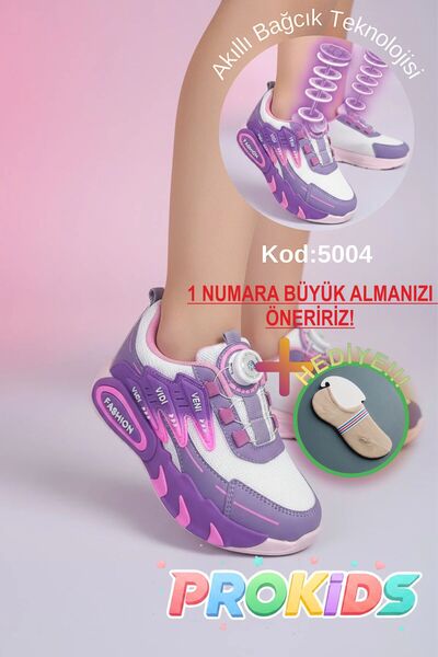 Prokids Veni Vidi Vici Tasarımlı Yüksek Tabanlı Ergonomik Çocuk Sneaker + çor...
