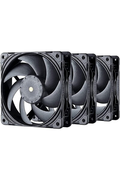 Phanteks Set 3 ventilatoare 120 mm T30 PWM, Black/Black, PH-F120T30_BG_3P