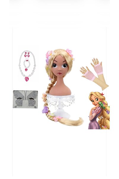 3b kids SET PERUCĂ RAPUNZEL - SET PERUCĂ ACCESORIURI DE ZI DE NAȘTERE