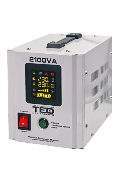 TED Electric UPS 2100VA/1400W runtime extins utilizeaza doi acumulatori (nein...