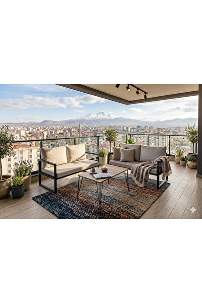 Gaga Mobilya Bahçe Mobilyası Bahçe Takımı Balkon Oturma Grubu Kanepe Koltuk T...