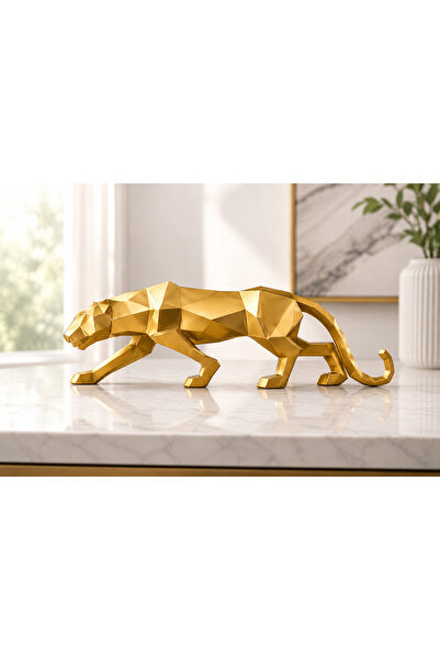 Doremcy Kübik Jaguar Biblo – Leopar Tasarımlı, Polyester Döküm, Modern Ev Ve ...