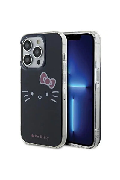 Hello Kitty Husă IML Kitty Face pentru iPhone 14 Pro Max - negru