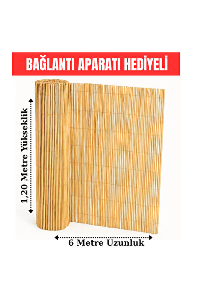 120 cm x 6 Meters Natural Straw Fence - Garden and Balcony Fence - Canopy Wire Mesh