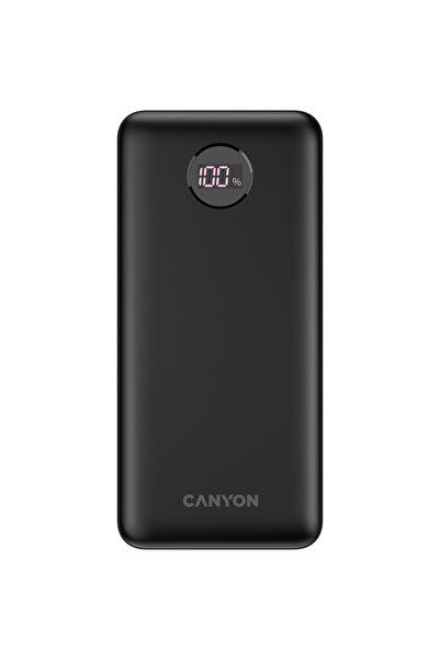 CANYON PB-2002, 20000mAh, 2x USB-A, 1x USB-C, Black