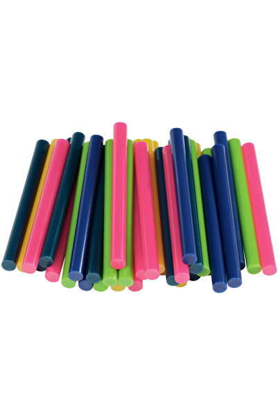 Rapid 5001427, set 36 de rezerve de lipici universale, colorate, Ø7 x 90 mm