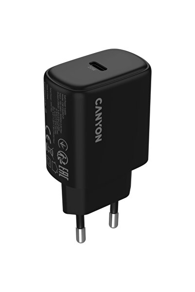 CANYON 1x USB-C 12V 3A 20W Negru
