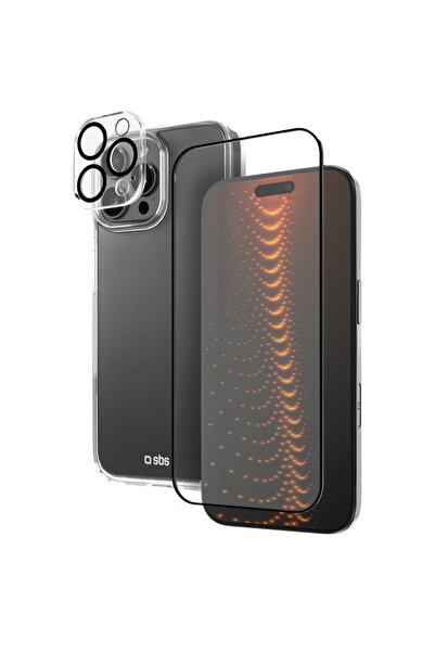 SBS Set cu tehnologie D3O pentru iPhone 16 Pro Max - husă + folie de protecți...
