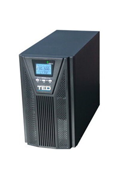 TED Electric UPS 2000VA Online conversie dublă gestionare 3 prize Schuko TED0...