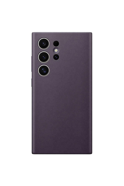Samsung Husa de protectie Vegan Leather Case pentru Galaxy S24 Ultra, DARK VI...