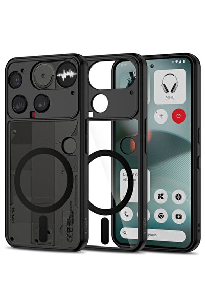 Tech-Protect Калъф Magmat MagSafe за Nothing Phone 3, с прозрачен гръб, съвме...