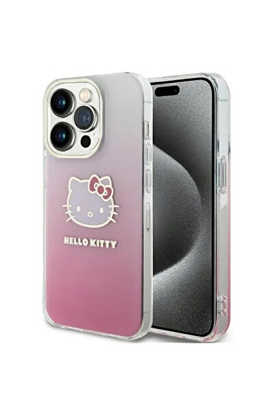 Hello Kitty Husă IML Gradient Electrop cu cap de pisicuță pentru iPhone 14 Pr...