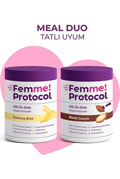 Femme Protocol Meal Duo Sweet Harmony: Banana Bliss + Bold Cocoa