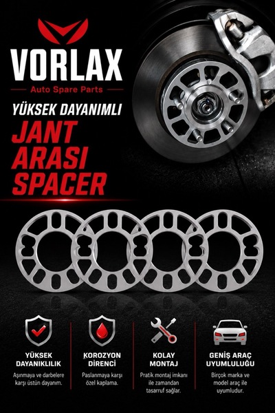 VORLAX Unıversal 8 Mm Flanş (2 ADET)