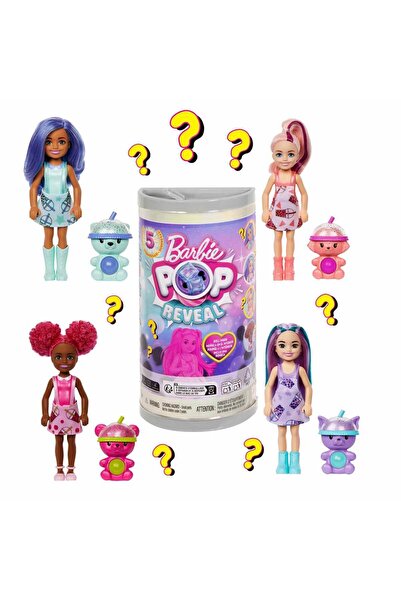 Barbie Pop Reveal Bubble Tea Serisi Chelsea Bebekleri Sürpriz Paket HRK63