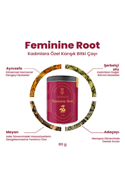 Bostan Baba Feminine Root - Kadınlara Özel Karışık Bitki Çayı – 80 g
