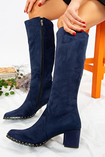 Fox Shoes Lacivert Kadın Çizme C654652702
