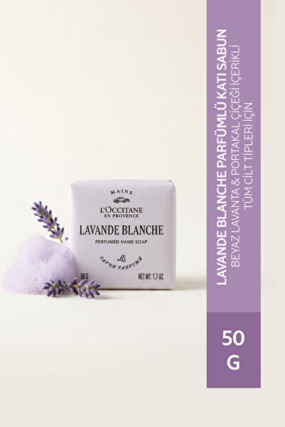 L'Occitane Lavande Blanche Parfümlü Katı Sabun, Beyaz Lavanta ve Portakal Çiç...