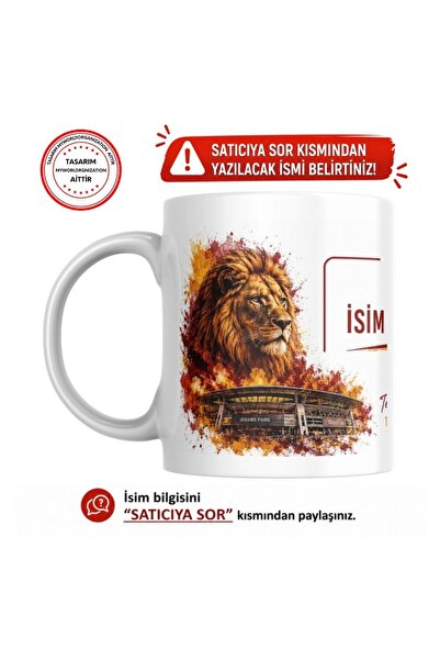 MyWorldorganization Kişiye özel Galatasaray taraftar bardağı, baskılı kupa ba...