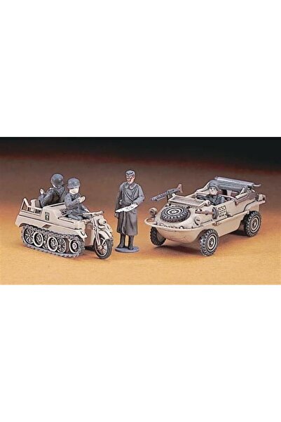 Hasegawa Mt13 31113 1/72 Scale, Schwimmwagen & Kettenkrad Military Vehicle, Plastic Model Kit