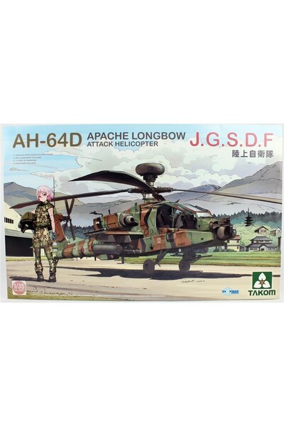 Takom 2607 1/35 Ölçek, AH-64D Apache Longbow (J.G.S.D.F) Saldırı Helikopteri,...